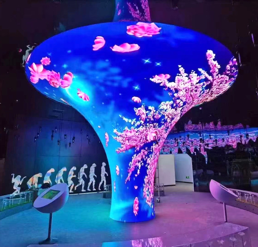 Màn hình màn hình LED Flex Lightweight Bức tường màn hình đa màu 2mm Pixel Pitch