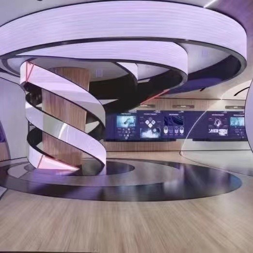 Màn hình hiển thị LED tròn mỏng linh hoạt P1.8 P2 P2.5 P3 Toàn màu