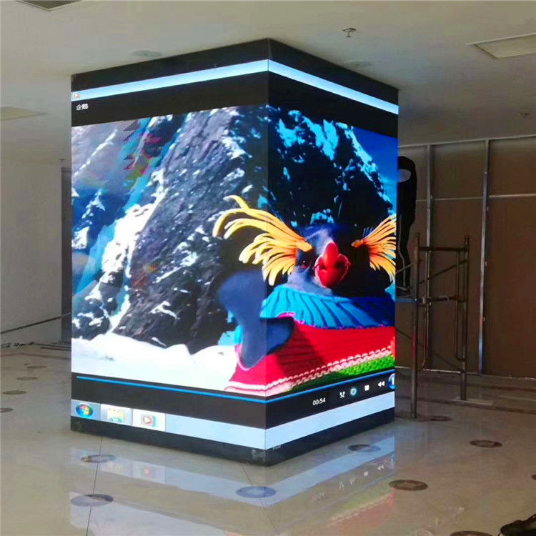 Màn hình video LED góc cong liền mạch, màn hình LED triển lãm mô-đun mềm